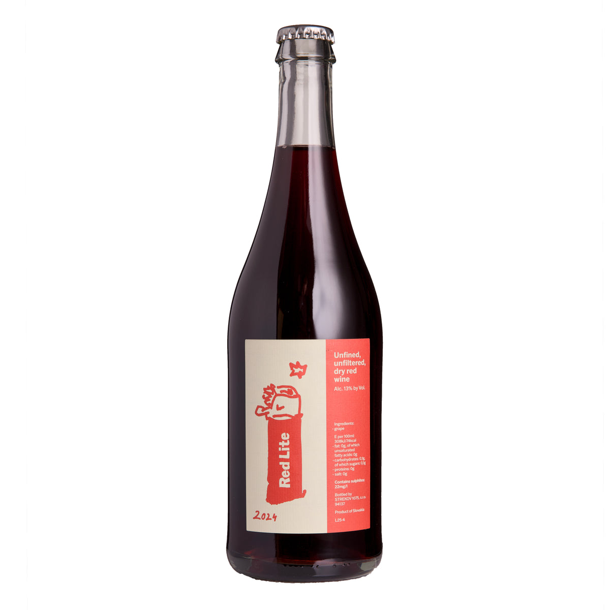 Strekov 1075, Merlot, Rødvin, Slovakiet, Høtoft, naturvin