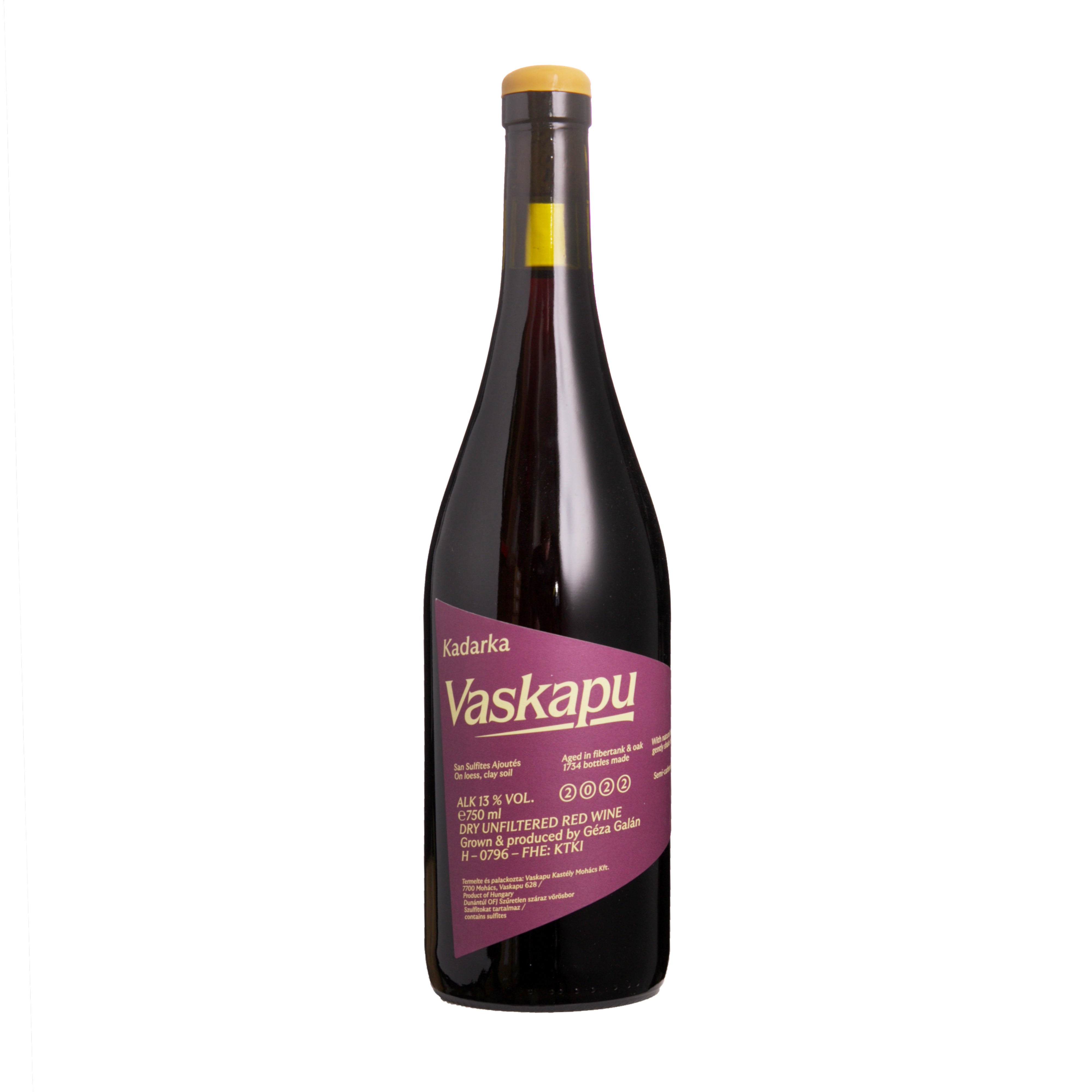 Kadarka, Vaskapu, Høtoft, naturvin